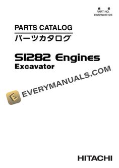 an instruction manual for the sz82 engine excavator and its parts