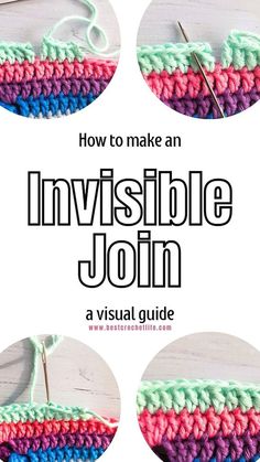 the invisible joinr is being used to make an invisible joinr for crochet