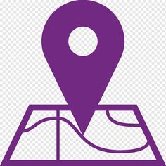 a purple map marker with a white background png clipart - pin on the map