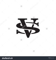 the letter s and v is made up of two letters with arrows in each corner