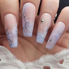 #cloudynails #pinkcloudnail #fluffycloudnails #jellycloudnails Top Trendy Cloud Nails Art Ideas 2024 https://youtu.be/nbrtXNbzR4c Cloud nails refer to a trendy and artistic nail art design that mimics the soft and dreamy appearance of clouds. Typically achieved through a gradient or swirling technique using pastel colors, cloud nails create a whimsical and ethereal effect on the nails. This popular nail trend allows for creative expression and customization, making it a favorite choice for tho Halloweenský Makeup, Nails Ballerina, Manicure Tips, Fake Nails With Glue, Pretty Acrylic Nails, Chic Nails, Dope Nails