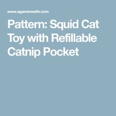 the pattern squid cat toy with refillable gamp pocket is shown in white