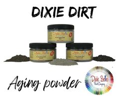 Our unique powder pigment is an excellent way to add detail, dimension, and shadowing to any art creation you are working on . We recommend using our Best Dang Wax or Easy Peasy Spray Wax to help Dixie Dirt stay in place! Colors Ash: The original Dixie Dirt color; a soft and muted gray Earth: A warm, Earthy brown Charcoal: Black as the night sky Earthy Brown, Pigment Powder, Charcoal Black, Easy Peasy, Chalk Paint, Night Sky, All The Colors, Chalk, Ash