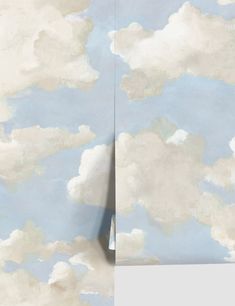 Inspire some daydreaming in a nursery or kid's room with this home wallpaper which features the simple beauty of billowing clouds. Instantly transform your walls with this premium peel + stick wallpaper—it has a luxe finish, is easy to install, and provides a mess- and residue-free removal. Clouds Peel And Stick Wallpaper, Cloud Wallpaper Bathroom, Peel And Stick Cloud Wallpaper, Blue Cloud Nursery, Night Sky Mountain Mural Nursery, Sky Wallpaper Nursery, Cloud Peel And Stick Wallpaper, Peel And Stick Wallpaper For Nursery, Cloud Mural Ceiling