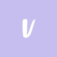 the letter v is white on a purple background