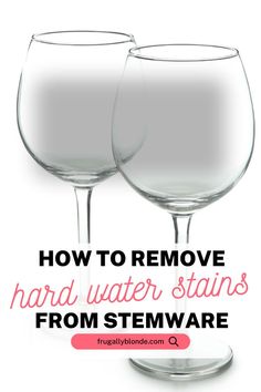 Fed up with mineral deposits and streaks on your drinkware and stemware? Discover the simple method to eliminate hard water marks from your glasses. It's incredibly straightforward! Deep Cleaning Hacks, Saving Money Diy, Hard Water Stain Remover, Homemaking Tips, Diy Cleaning Hacks, Hard Water Stains, Best Cleaning Products, Natural Cleaners