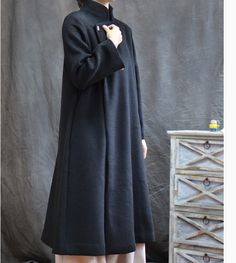 Product Description: This is a handmade cashmere coat high grade fabric,cashmere fabric.also could be custom made with any size and other colors,please feel free to contact with me if you want custom it. Material: wool 80%- 90% Size: S: Bust : 102 cm shoulder:39cm Sleeve:50cm Length:115 cm M: Bust : 108cm shoulder:39cm Sleeve: 51 cm Length: 115 cm L: Bust :114cm shoulder:39cm Sleeve:53 cm Length:115 cm XL: Bust :120 cm shoulder:39cm Sleeve:53 cm Length:115 cm 2XL: Bust :126 cm shoulder:39cm Slee Women Wool Coat, Long Cape Coat, Nature Fabric, Linen Dress Women, Organic Nature, Cashmere Fabric, Cape Coat, Cashmere Coat, Long Black