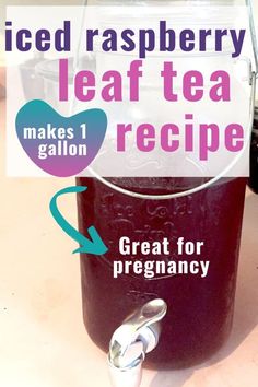 iced raspberry tea recipe with instructions for making it