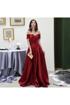 Shop Classy Off Shoulder Burgundy Satin Pleated Evening Dress With Beading online. SheProm offers formal, party, casual & more style dresses to fit your special occasions. Elegant A-line Homecoming Gown, Elegant Evening Dress For Homecoming, Floor-length Dress For Homecoming And Party Season, Floor-length Dresses For Homecoming And Party Season, Floor-length Dresses For Homecoming Party Season, Holiday Homecoming Evening Dress, Floor-length, Holiday Homecoming Floor-length Evening Dress, Floor-length Holiday Homecoming Evening Dress, Elegant Gown For Homecoming Party