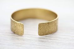 Bracelets Lotus Cuff Bracelet Elegant Etched Brass Bracelets, Adjustable Etched Brass Bracelets, Bohemian Stamped Bracelets For Wedding, Bohemian Stamped Bracelet For Wedding, Etched Brass Bracelets For Gifts, Adjustable Etched Cuff Jewelry, Etched Cuff Jewelry As A Gift, The Lotus Flower, The Lotus