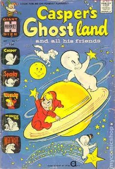 casper's ghostland and all his friends comic book cover art by mark mcinney