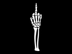 a skeleton hand holding a beer bottle in it's right hand on a black background