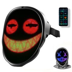 PRICES MAY VARY. plastic Versatile LED Mask: Our LED mask blends comfort and style with an adjustable strap, ideal for Halloween costumes, cosplay, and more festive occasions. Vibrant Visuals: Featuring 2074 high-brightness RGB LED lamp beads, this light-up mask delivers dazzling colors and smooth animations, ensuring you shine at every event. Bluetooth Customization: Personalize your LED mask with 45 dynamic modes and 70 static images using the SHINING MASK app, perfect for creating unique cosp Digital Mask, Mask Costume, Led Mask, Halloween Mask, Costume Cosplay, The Shining, App Control, Halloween Masks, Rgb Led