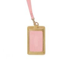 Keep It Close Card Case With Lanyard - Bando Color: Metallic Gold & Pink We Like To Keep Our Friends Close And Our Important Cards A Whole Lot Closer. With 3 Card Slots, A Clear Id Sleeve, And A Removable Lanyard, This Card Case Is Great For Students, Tourists, Or Anybody Else Who Likes To Rest Easy Knowing That What They Need Is Right There When They Need It. The Details- 4.55 In. X 2.65 In. Leatherette Body Nylon Strap Metal Hardware Pvc Id Sleeve With Cut-Out 3 Laser Cut Card Slots On Back Pink Card Case, Rectangular Pink Badge Holders For Everyday Use, Card Holder Lanyard, Pink Card Holder With Card Slots For Daily Use, Ysl Pink Card Holder, Luxury Pink Card Holder With Card Slots, Acrylic Wine Glasses, Laser Cut Cards, Neck Pillow Travel