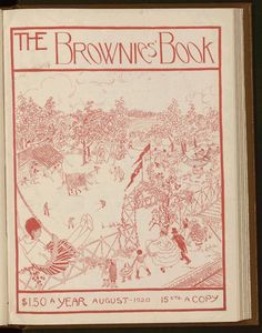 the brownies book is open to reveal an illustration