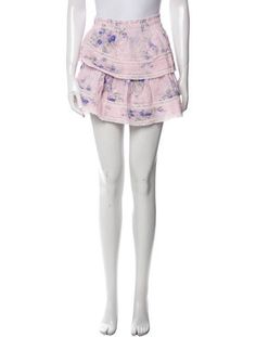 LoveShackFancy SkirtPinkFloral PrintLace & Ruffle AccentsElasticized WaistFit:Skirts by LoveShackFancy typically fit true to size. Print Mini Skirt, Mini Skirt, Print Patterns, Floral Print, Mini Skirts, Floral Prints, Skirt, Clothes For Women, Floral