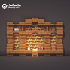 Minecraft Bookshelf Ideas, Goldrobin Minecraft, Bangunan Minecraft, Minecraft Farm, Cool Minecraft Creations, Minecraft Castle, Minecraft Medieval