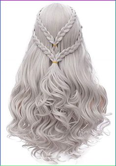 PRICES MAY VARY. Mersi silver wigs perfect for cosplay show, Halloween, party, role playing, theme activities The long braided wigs are made totally according the role, will make you look like her very much! Mersi wigs are made of top quality material, soft to touch, and comfortable to wear Wig cap size: 22'' with 2 adjustable straps, which can fit different head size Guarantee: 30 Days No-reason to return. Please feel free to contact us if you have any questions, it's my honor to serve you! Mer Silver Wigs, 5 Minute Hairstyles, Women Costume, Holiday Hairstyles, Braided Hair, Costume Wigs, Party Halloween, Braids For Long Hair