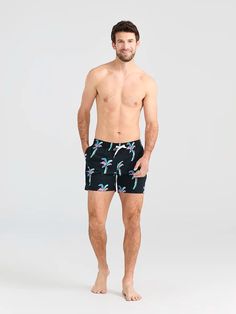 Grab your sunglasses and your flamingo floaty and sink into island time with these classic swimmers. These jealousy-inducing trunks feature an ultra quick drying shell, mesh basket liner and a zipper back pocket. Not to mention the elastic waistband and build-in drawstring designed to keep your trunks secure from the swim up bar all the way to the all you can eat crab leg buffet. Fabric: 92% Polyester/8% Spandex Machine Wash Cold, Tumble Dry Low Best for: Swimming, Sunbathing, Boat Days, Boogie Casual Black Swimwear For Pool, Summer Vacation Swim Trunks With Uv Protection, Casual Swimwear With Uv Protection For Vacation, Black Swimwear With Upf 50+ For Vacation, Black Casual Swimwear For Vacation, Casual Black Swimwear For Vacation, Black Upf 50+ Swimwear For Vacation, Casual Swim Trunks With Uv Protection For Beach Season, Uv Protection Summer Swim Trunks For Vacation