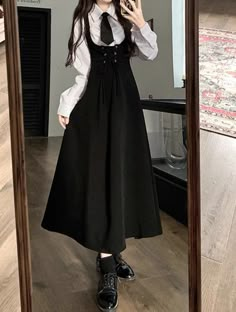 Cute Dress Outfits, Modest Dresses Casual, Anime Inspired Outfits, Everyday Fashion Outfits, Quick Outfits, Easy Trendy Outfits, Vestidos Vintage, Modest Fashion Outfits, Alternative Outfits