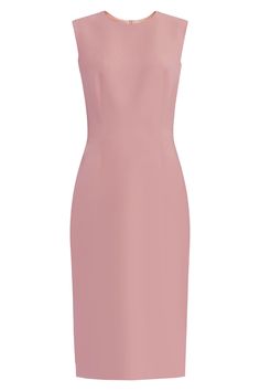 dusty pink sheath dress Old Rose Dress, High Neck Long Dress, Styling Skirts, Rose Pink Dress, Beautiful Wardrobe, Holy Chic, Business Suits, Dusty Rose Dress, Professional Wear