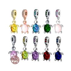 Murano Glass Sea Turtle Dangle Charm for Bracelet, Snake Chain Charm fits European Bracelet, Women Jewelry, Gift for her The charm will fits most European brand charm bracelets and bangles including brands such as Pandora and Chamilia. Returns & Refunds: 📌Since all the items are made to order by hand, returns and exchanges couldn't be accepted. 📌If you have any questions, please don't hesitate to message me. -Note: 1. You don't need a PayPal account to order, just pay with a credit card Via the PayPal option. 2. First of all we are very grateful that you chose us and gave us the order. Thank you very much. 3. We also set up our principle when we started our business: we do our best to make every customer          satisfied. 4. Sometimes we may encounter some unexpected problems, but we p Turtle Pandora Charm, Glass Sea Turtle, Pandora Bracelet Charms Ideas, Pandora Bracelet Designs, Pandora Inspiration, Pandora Jewelry Charms, Turtle Bracelet, Turtle Charm, Girly Gifts