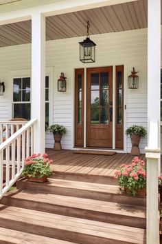 the front porch is clean and ready for us to use