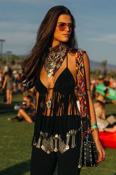 The best beauty looks from the festival. Bonnaroo Outfits, Music Festival Dress, Look Hippie Chic, Summer Festival Outfit