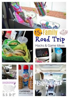 the road trip hacks and game ideas are great for families to play in their cars