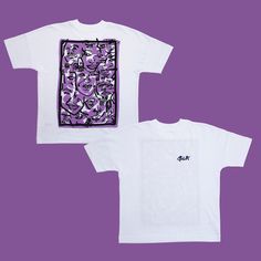 Stanley Stella 100% organic ringspun thsirt Oversized style tshirt Many Faces Purple/Black on White oversized Tee Hand drawn illustration Screen printed by hand Vegan inks Vegan fabric Original Artwork created by Brian Lowry Artistic Oversized Graphic Print T-shirt, Artistic Oversized T-shirt For Streetwear, White Graphic Tee With Custom Artwork, Graphic Tee With Custom Artwork And Relaxed Fit, Relaxed Fit Graphic Tee With Custom Artwork, Relaxed Fit T-shirt With Custom Artwork For Streetwear, Casual White T-shirt With Custom Artwork, Streetwear Relaxed Fit T-shirt With Custom Artwork, Oversized Artistic White Top