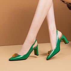 As low as $53.00 Beautiful Heels, Womens Shoes High Heels, Slingback Heel, Pointed Toe Shoes, Shoes Heels Pumps, Thick Heels, Slingback Pump, Buy Shoes, Stylish Shoes