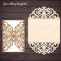 paper cutting templates with an ornate design