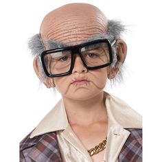 Take your costume to the next level with the Old Cue Ball Child Kit in Beige! This costume kit includes a comfortable beige bald cap that fits most children, making it easy to transform your little one into an elderly character or any bald-headed character. Old Man Costume, Costume Glasses, Novelty Glasses, Bald Cap, California Costumes, Black Costume, Costume Themes, Man Child, Movie Costumes