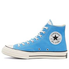 Converse Chuck 70 Hi Blue Coast 166827C Cute Converse, Blue Wedding Shoes, Blue Converse, Converse Chuck 70, Chuck 70, University Blue, Converse Sneakers, Sneakers Blue, Converse Chuck Taylor All Star