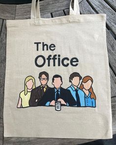 Handpainted The Office themed tote bag Handpainted Tote, Handpainted Tote Bags, Totes Ideas, Worlds Best Boss, Handpainted Bags, Painted Tote, Best Boss, Painted Bags, Office Prints