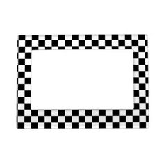 a black and white checkerboard pattern is shown in the shape of a rectangle