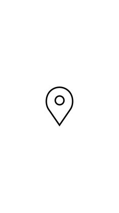 a black and white image of a map pin on a white background with the word location