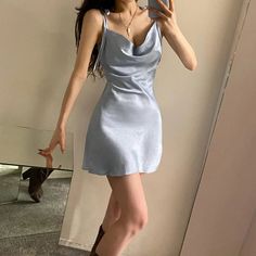 43383417471147|43383417503915|43383417536683 Light Blue Spaghetti Strap Mini Dress For Night Out, Elegant Light Blue Slip Dress With Spaghetti Straps, Blue Suspender Dress With Spaghetti Straps For Party, Blue Spaghetti Strap Suspender Dress For Party, Mini Night Dress, Sundress Summer, Club Party Dresses, Mini Sundress, Satin Mini Dress