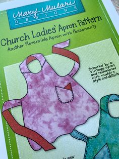 a book with an image of two aprons on it