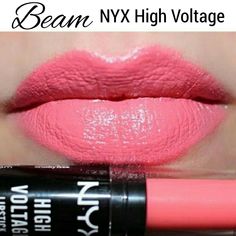 Discontinued & No Longer Sold New/Sealed Full Sz & Authentic Color: Beam (Pinky Coral) Power Up Your Look With This Super Charged Shade Of Lipstick! Don't Be Afraid To Swipe On A Thick Coat For A Super-Rich Finish Of Dramatic Color 100's Of Listings! Bundle For A Discount #Oneinamillionjillian Coral Pink Lipstick, Nyx High Voltage Lipstick, Nyx Powder Puff Lippie, Wet N Wild Lipstick, Nyx Lip Lingerie, Nyx Liquid Suede, Drugstore Lips, Nyx Lip, Nyx Lipstick