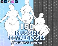 an image of female poses for photoshopped in the shape of women's butts