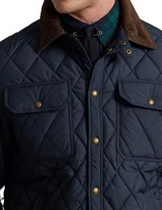 Polo Ralph Lauren Corduroy Collar Quilted Puffer Field Jacket Ranch Gentleman | eBay Outdoor Cotton Quilted Jacket With Padded Collar, Quilted Cotton Outerwear For Outdoor, Fall Quilted Jacket With Padded Collar For Outdoor Activities, Fall Quilted Jacket With Padded Collar For Outdoor, Casual Quilted Jacket With Patch Pockets For Winter, Cotton Quilted Jacket With Pockets For Outdoor, Outdoor Cotton Quilted Jacket With Pockets, Outdoor Quilted Cotton Jacket With Pockets, Fall Outdoor Quilted Jacket With Pockets