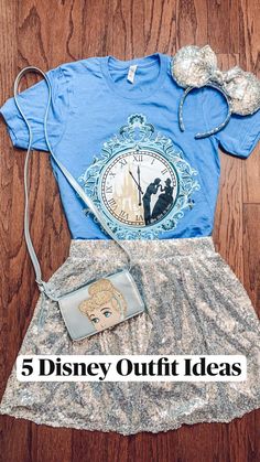 Cinderella Disneybound, Epcot Outfit, Disney Outfit Ideas, Cinderella Shirt, Cinderella Outfit