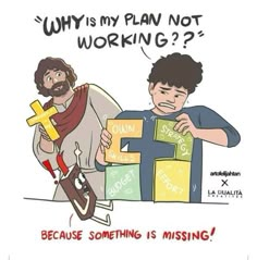 an image of two men holding boxes with the words why is my plan not working?