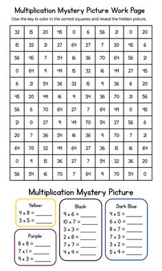 the worksheet for addition mystery pictures to help students learn how to solve them