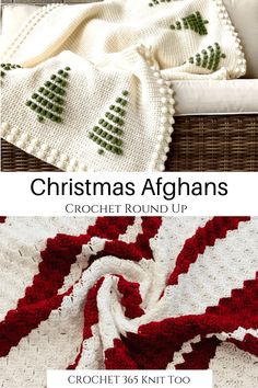 christmas afghans crochet round up