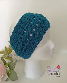 Handmade blue Crochet Ear Warmer, perfect for this winter. It matches most outfits. Feels light and comfortable. Beautiful detailed Cable crochet Headband for women, to be wear on special occasions or just to go out with friends.  This headband fits most teens and adults heads 100% Acrylic Size: 21.25 x 4ch. Find other items here https://www.etsy.com/shop/StylishCrochetByAna Handmade Blue Headband As Gift, Handmade Blue Headband Hair Accessories, Blue Handmade Headband Hair Accessories, Handmade Blue Headband, Blue Casual Headband, Winter Crochet Headband, Christmas Gifts Friends, Braided Crochet, Headband Christmas