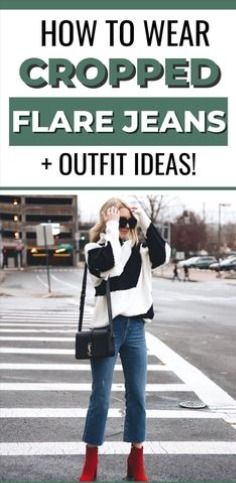 Cropped Flare Jeans Outfit, Flare Jeans Outfit, Best Winter Outfits, Cropped Flare Jeans, Fashion Mistakes, Trends 2024, Midi Skirts, Jean Top