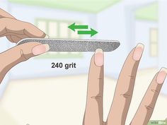 How to File Squoval Nails: 10 Steps (with Pictures) - wikiHow How To File Squoval Nails, Nail Learning, Reverse French Manicure, Couture Nails, Beautiful Nail Polish, Squoval Nails, Art Templates, Square Top