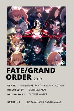 the poster for fate / grand order